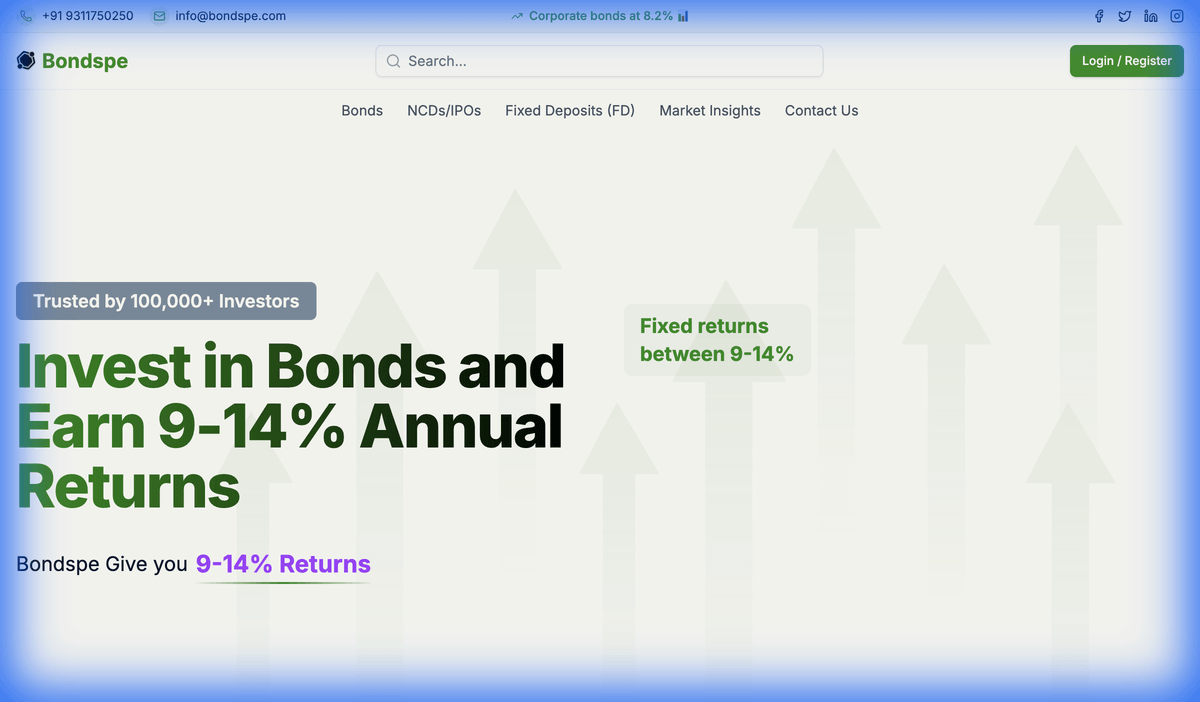 Bondspe website screenshot